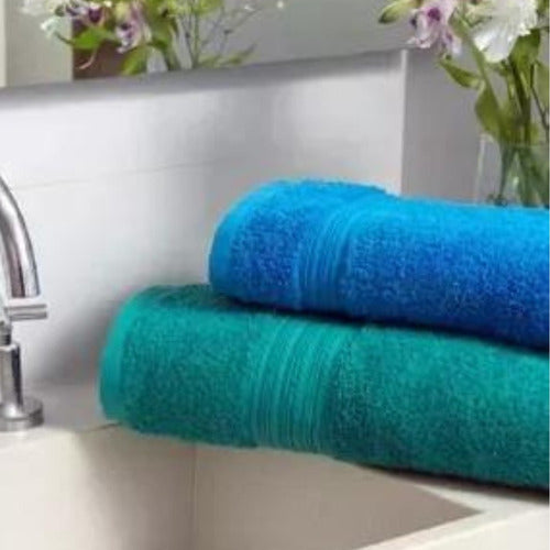 Rainbow Cotton Towel and Bath Sheet Set 500g Super Soft 45