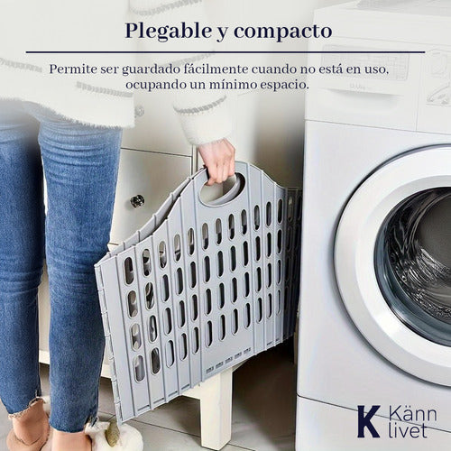 Känn Livet Foldable Plastic Laundry Basket Organizer 1