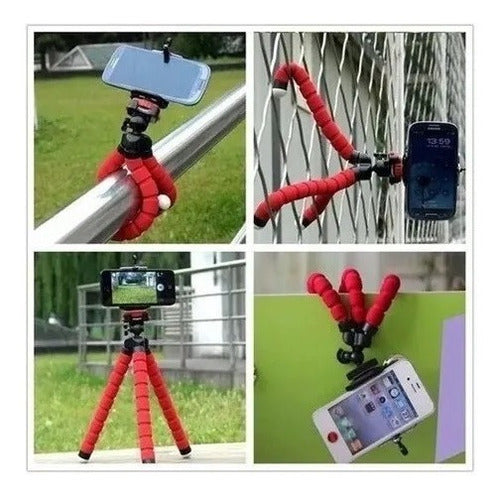 Spider Octopus Tripod 17cm GoPro Cellphone with Included Head 9