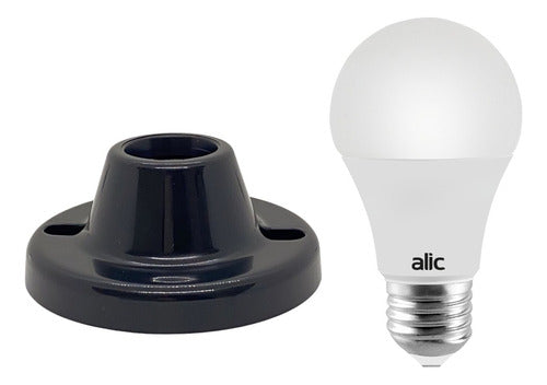 Black or White Ceiling Rose + LED Lamp Alic 12W or 14W - Pack of 10 4