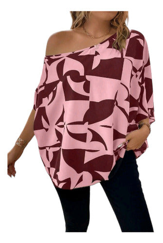 Schein Plus Size Cotton Blouse, Oversized, Dropped Shoulder, XXXL 0