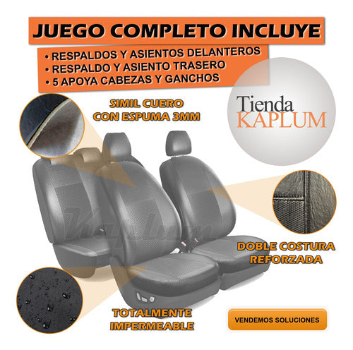 Kaplum Eco Leather Seat Cover with Foam for Volkswagen Amarok 2