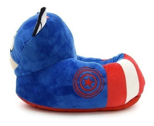Plush Slippers, Captain America with Light - 11063 3