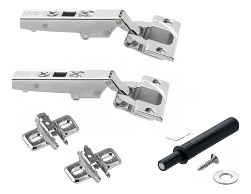 Blum Pair of Hinges Without Spring + Long Tip-On Combo Kit 0