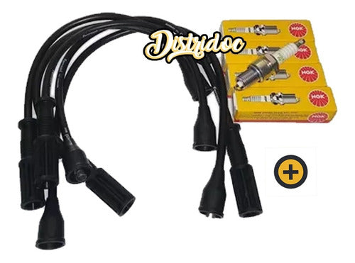 Dodge Kit Juego De Cables + Bujias Volkswagen 1500 1800 1