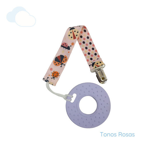 Tato Silicone Sensory Pacifier Holder Teether 26