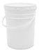 Shopdyf 4 Plastic Buckets 20 Liters White with Lid for Non-Toxic Materials 1