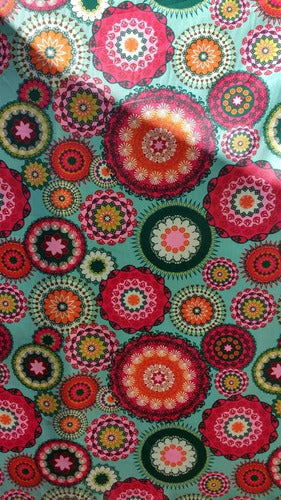 Gabardine Fabric with Mandalas Design, 1.60m Width - 100% Cotton 3
