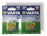 Varta Rechargeable AAA NiMH Accu Power 800mAh - 4 Batteries 0