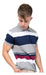 Men's Premium Imported Striped Cotton Polo Shirt in Special Sizes 31