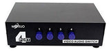 Interruptor De 4 Vías Av Rca Switcher 4 In 1 Out Compuesto V 2