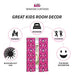 LOL Surprise Window Curtain for Kids' Room with Tie-Backs 2