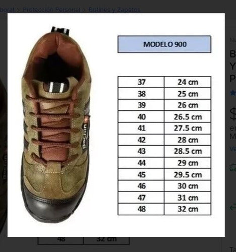 Bochin Safety Work Sneakers Trekking Boot with PVC Toe Cap 2