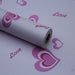 10 Papel Adhesivo Empapelar Pared Rosa Corazon Love 45cmx1mt 0