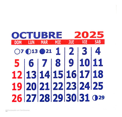 200 Mignon Calendars 5x5 cm 2025 - Devoto 8