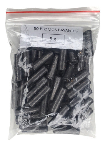 Plomo Lastre Pasante De 5gr. X 50 Unidades / Pejerrey 2