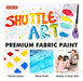 Shuttle Art Fabric Paint, 18 Vibrant Colors 2