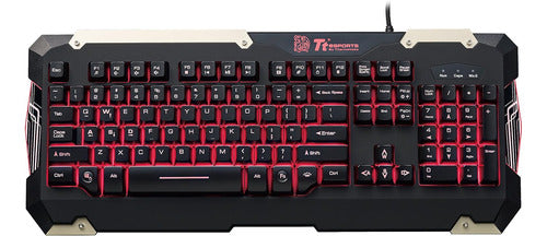 Thermaltake Tt eSPORTS Comandante Red Backlighting Keyboards 1