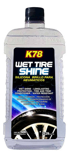 Silicona Exterior K78 Maximo Brillo Para Cubierta Auto 500cc 0