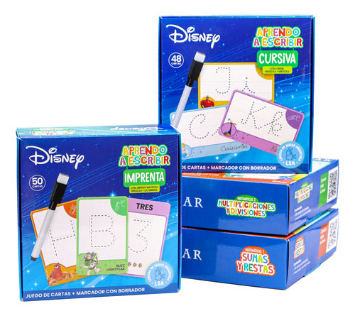 Pack De Cartas Didácticas De Disney Escribir Y Matemáticas 5