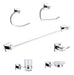 Gloa Bathroom Set 6 Pieces Chrome Finish Loto Line 0