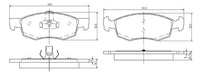 Corven Brake Pads for Fiat Doblo Grand Siena - Cavallino 1