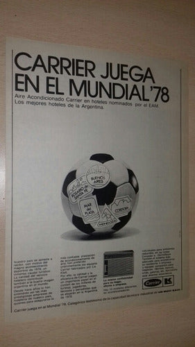 P201 Clipping Publicidad Aire Acondicionado Carrier Año 1978 0