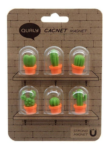 Art Home Cactus Magnetic Refrigerator Magnets Set 2