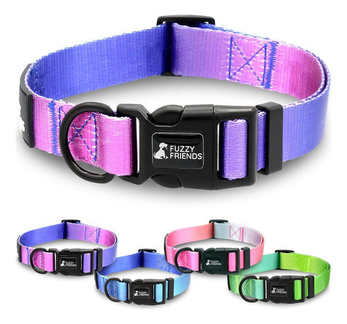 Fuzzy Friends - Collar Para Perros Purple Mood Ombre Con Jue 0