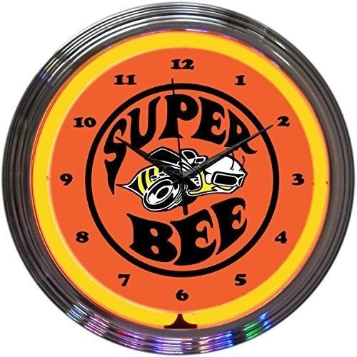 Super Bee Neonetics Reloj De Pared De Neon 15 Pulgadas 0