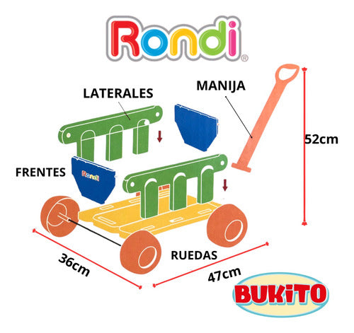 Sand Play Set Pull-Along Wagon by Rondi 1
