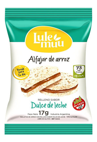 Lulemuu Alfajor De Arroz Dulce De Leche - 12 Unidades 0