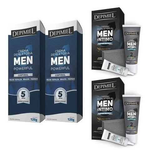 2 Depilatory Cream for Men: Body + Intimate Areas by Depimiel 2