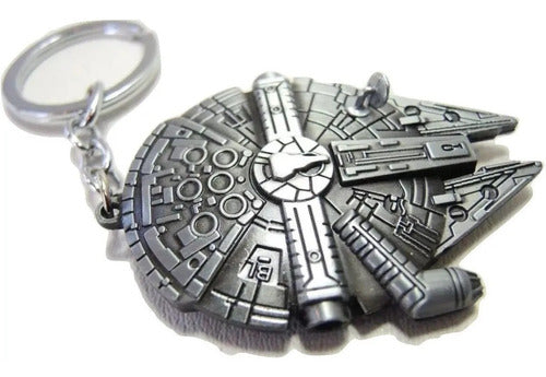 Millennium Falcon Han Solo Skywalker Solid Keychain Star Wars 0