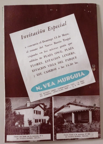 Antiguo Folleto De Loteo De Inmobiliaria 1