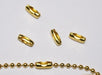 50 Ball Chains 10cm With Golden Canoe for Hanging - Sergio Bijouterie 3
