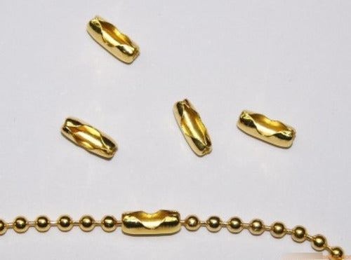 50 Ball Chains 10cm With Golden Canoe for Hanging - Sergio Bijouterie 3
