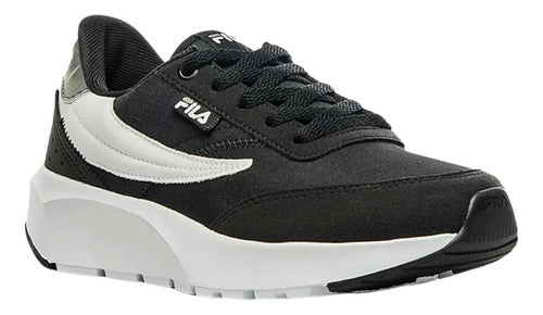 Fila Men's RENNOSPORT Black and White Sneakers 0
