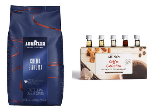 Cafe Lavazza Crema E Aroma + Saborizantes De Cafe Monin. 0