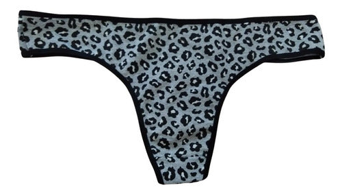 Cotton Plus Size Thong 62/64 Special Print 63