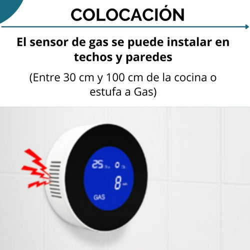 Sensor De Fugas De Gas Wifi | Con Pantalla | Tuya Smart 1