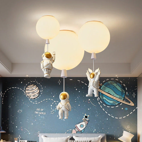 Iluminarás Pendulum Light Fixture for Kids - Astronaut LED - 20 cm 3