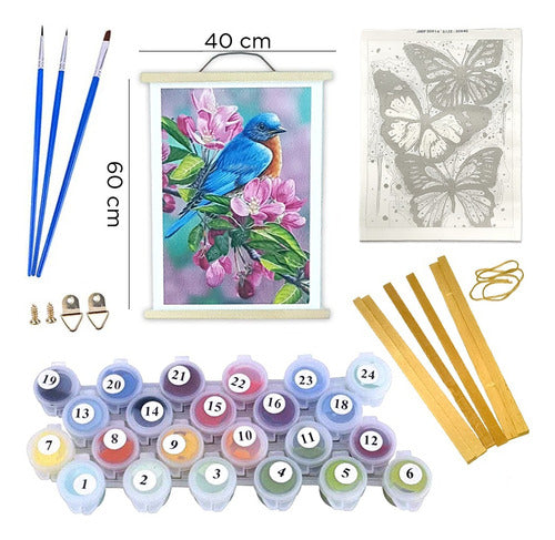 Art Painting by Number Kit - Artistic Drawing Set with Frame 33