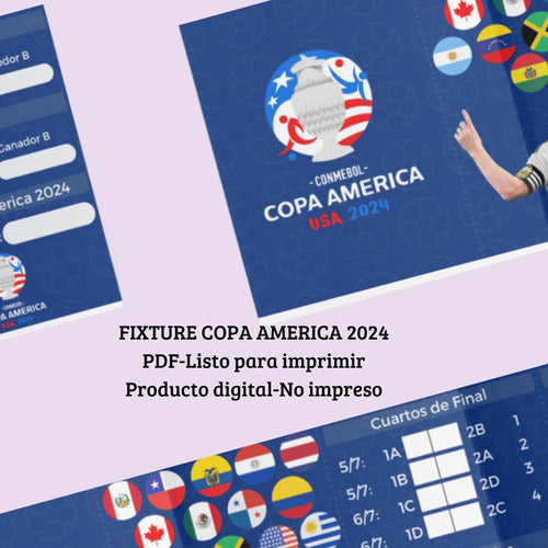 DreamDesing Fixture Copa América 2024 Imprimible 2