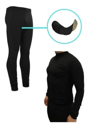 Bodytherm Thermal Cyclist Combo: Thermal Shirt + Chamois Tights + Softshell Gloves 0