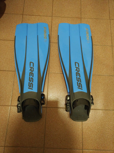 Aletas De Buceo Marca Cressi Modelo Frog-talle M - L 0