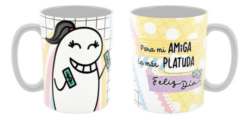 Sublifreaks Taza De Cerámica - Flork Amiga Platuda 0