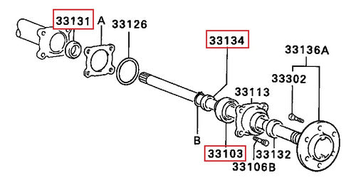 Generic Mitsubishi L200 K34 Bearing + Seal + Safety Kit 3