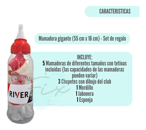 Giant Baby Bottle Set River Plate Football Accessories 1