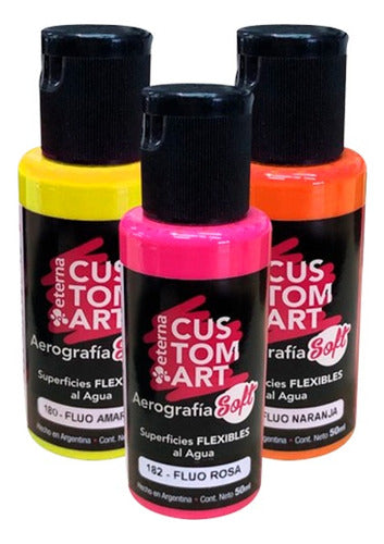 Eterna 50ml Hard/Soft Airbrush Paint Common Colors x24 Pack 0